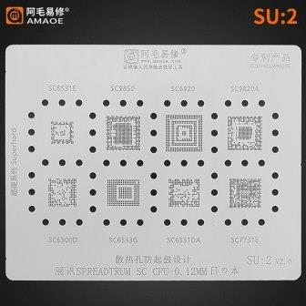 Replacement for AMAOE SU2 SC651E SC6531DA BGA REWORK STENCIL - Quality Phone Parts in Sri Lanka